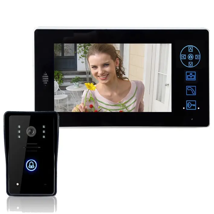 7" TFT LCD 2.4G Wireless Video Door Phone Doorbell Intercom System Night Vision Waterproof Camera