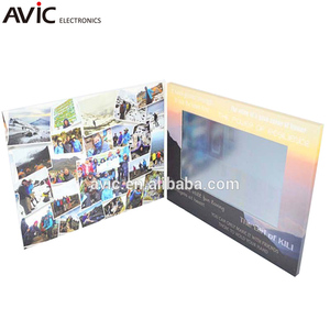 Pabrik Tiongkok Harga Murah Kartu Ucapan Hadiah Kustom 7 Inci Lcd Video Brosur