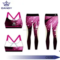 סובלימציה Camo מודפס ספורט חדר כושר חותלות נשים כושר יוגה פנימי ללבוש