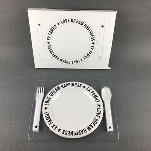 Gros Mélamine grand dîner plaques dentelle <span class=keywords><strong>plaque</strong></span> isolé - Product Image 6