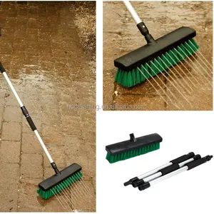 14 ปี BSCI สวน sweeping Brush แปรง,ไม้กวาด Telescoping สำหรับกวาดทำความสะอาดไม้กวาด