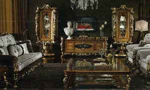 Sang Trọng Baroque Phong Cách Thổ Nhĩ Kỳ Bằng Gỗ Trung Đông Bàn Cà Phê <span class=keywords><strong>Side</strong></span> Bảng - Product Image 6