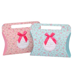 Custom pillow type gift paper box packaging for candy