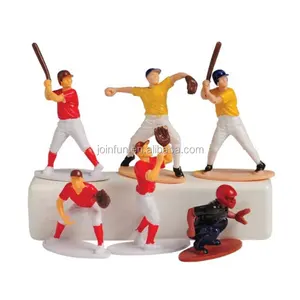 Pabrik Membuat Kustom Plastik Ukuran Kecil Mainan Bisbol Gambar, Desain OEM Permainan Miniatur Bisbol Gambar