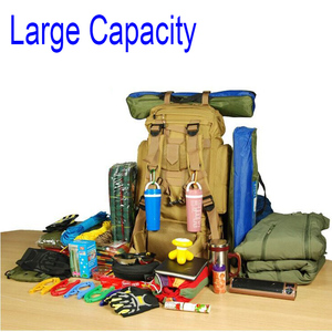 Trekking Camouflage Oxford Camping Sports Travel Molle <strong>Rucksack</strong> <strong>Large</strong> Capacity Waterproof 70L Tactical Backpack - Product Image 4