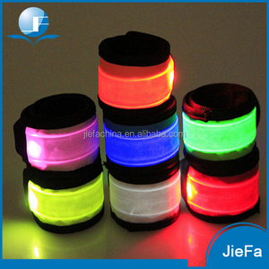2016 free running exercise outdoor concert Flash CE & ROHS LED custom slap on wristband bracelet - Product Image 3