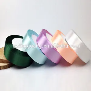 Wholesale Solid Multicolor DIY Decorative Satin Ribbon For Clothing Wrapping Accessories