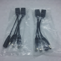 POE Cable del adaptador del divisor de RJ45 POE Kit inyector de fuente de alimentación CCTV Cable