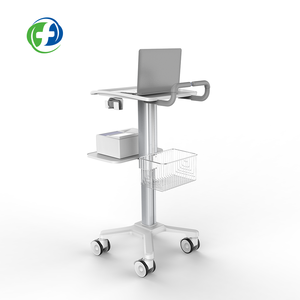 Chariot médical de conception industrielle 2019, chariot à médicaments pour hôpital, chariot pour ordinateur portable avec ECG, ABS, en alliage d'aluminium - Product Image 3