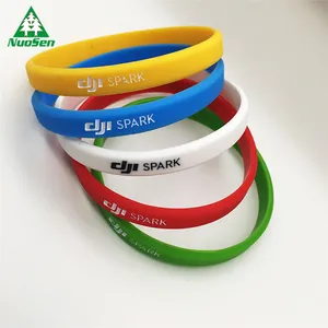 Customized Silicone Rubber 1mm thickness thin narrow silicone bracelet