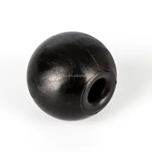 Custom 30 mm black plastic ball with hole