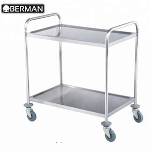 Berman Hotel Restaurant Metal 3 Tier Buffet Food Transport <strong>Serving</strong> <strong>Trolley</strong>/ Cart - Product Image 2