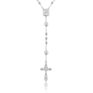 43284 High Fashion Costume Jewelry Religious Rosary Necklace