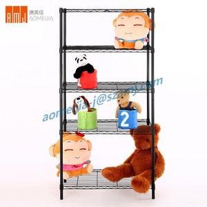 Estantería de 5 estantes, unidad de almacenamiento, organizador de Metal, estante de alambre negro para su cocina, oficina, garaje - Product Image 6