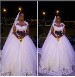 Vestidos de Novia Africanos para Mujer Negra, Diseño <span class=keywords><strong>FA82</strong></span>, Tienda en Línea, Mangas Cortas, Vestido de Gala, Personalizado, Nuevo 2025 - Product Image 2