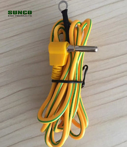 Green yellow Earth grounding wire for ESD anti static rubber mats