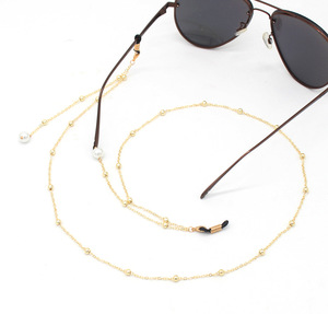 <span class=keywords><strong>Catena</strong></span> per <span class=keywords><strong>Occhiali</strong></span> da Vista e Collane in Lega di Zinco Dorata Personalizzabile per Donne alla Moda - Product Image 2