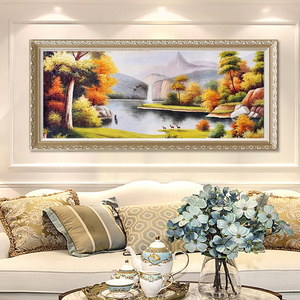 Pintura al Óleo Pintada a Mano Hecha en China, Hermosas Pinturas <span class=keywords><strong>de</strong></span> <span class=keywords><strong>Paisajes</strong></span> Europeos <span class=keywords><strong>de</strong></span> <span class=keywords><strong>Otoño</strong></span>, Arte <span class=keywords><strong>de</strong></span> Pared en Lienzo - Product Image 6