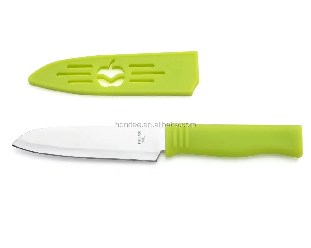 En düşük fiyat mutfak meyve maket bıçağı 2Cr14 paslanmaz çelik soyma bıçağı kılıf