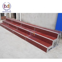 Escaliers mobiles réglables en aluminium, plate-forme de chorale, aire de chorale pliante