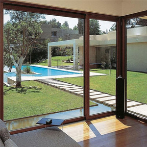 Champaign Gold Aluminum Sliding <strong>Door</strong> Large Sliding <strong>Glass</strong> <strong>Doors</strong> From <strong>China</strong>