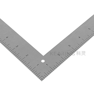 Mặc thiết kế thời trang 24 "kim loại vuông L Shape may Cai Trị # 5124a - Product Image 5