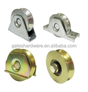 Charnière de portail réglable galvanisée avec boulon long, écrou et douille en U - Product Image 3