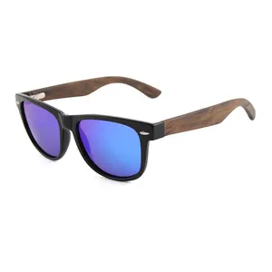 Gafas de sol de madera con Logo personalizado, lentes de sol polarizadas UV 2022 ce fsc, 400