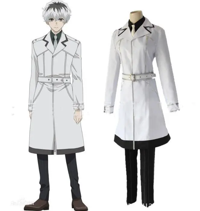 Coldker Hot Tokyo Ghoul再Sasaki Haise Suit Set Coat Pant Cosplay Costume Dress Shirt Kaneki Ken