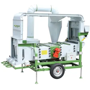 Julite New Paddy Cleaner Pea Chickpeas Sorting Machine Soya Beans Separator 3-7.5 T/H Double Air Screen Seed Cleaner And Grader