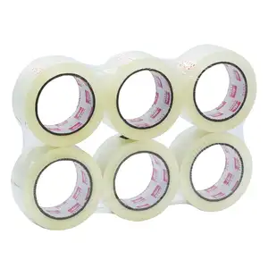 Geen Lawaaierige Transparante 48Mm 45Mm 50Mm Breedte 40mic 45mic 2mil 52Micron Dikte Bopp Verpakking Tape