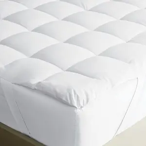Warna Dicelup Kain Microfiber Serat Poliester Mengisi Lembut Hotel Bed Matras/Pad