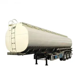 เหล็กคาร์บอน Tri - axle น้ำมันดีเซลน้ำการใช้กึ่งรถพ่วง