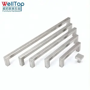 Kitchen <strong>Cabinet</strong> <strong>Chrome</strong> square Door <strong>Handles</strong> - Product Image 1