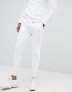 بدلة رياضية بيضاء من اللون الذهبي من KY Zips للرجال من الجانب والركض بنطلون بدلة رياضية للعرق/سادة/بدلة رياضية بغطاء رأس - Product Image 5