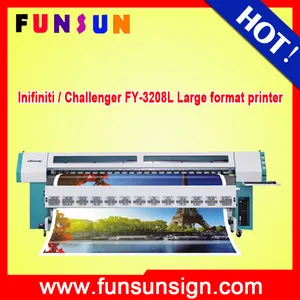 Infiniti/Challenger FY-3208L 3.2 м/10ft растворителя баннер, flex печатные машины с SPT 510/35pl головы завод цена
