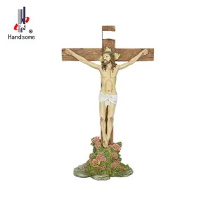 Оптовая продажа сублимационные религиозные иконы, фигурки Иисуса на кресте, религиозные статуи для подарка