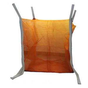 Sacco a rete super resistente da 1000 kg per <span class=keywords><strong>legna</strong></span> da ardere, in PP, quadrato, traspirante, grande, con apertura superiore completa 5:1 ventilata, 4 anelli, per tonnellata - Product Image 3