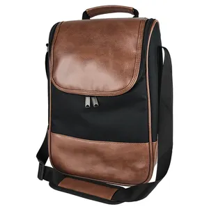 Túi Đựng Rượu Bằng Da Cách Nhiệt <span class=keywords><strong>2</strong></span> Chai Cho Nam Nữ - Product Image 1