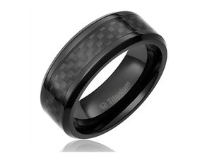 Spoon Vành Sợi Carbon Chất Lượng Cao <span class=keywords><strong>Tungsten</strong></span> Carbide 8Mm Đen Kích Thước 8-15 Lãng Mạn Thép Không Gỉ 5 Để 7 Ngày Thẻ Thiết Lập - Product Image 4