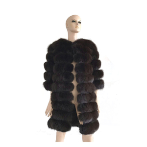 Cappotto Invernale da Donna in Vera Pelliccia di Volpe, Giacca Sexy in Pelliccia di Volpe - Product Image 1