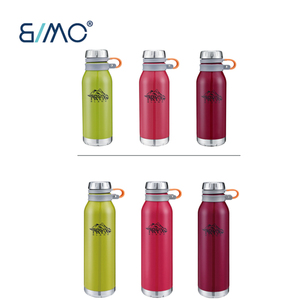 Botella de agua de acero inoxidable para niños, tapa de mosquetón con mango de 500/750/1000ML, tanque térmico aislado - Product Image 5