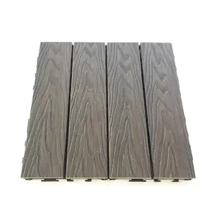 Wood Deck Tiles Cheap Composite Interlocking WPC Swimming Pool Tile