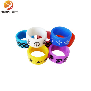 Silk print customized debossed rubber gum embossed light bracelet - Product Image 2