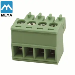 5 Pcs Pitch 5.08mm 9way/pin Screw Terminal Block Connector w/Straight-pin Green Color Pluggable Type Skywalking 