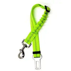 Harnais de sécurité pour animal de compagnie, accessoire pour chiens et chats, courroie de siège de voiture, retenue de la tête en tissu Nylon, ajustable, pour véhicule