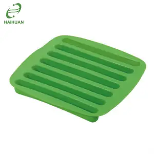 High Quality 7-Cavity Silicone Finger Biscuits Chocolate Mould Ice Stick Cube Tray For Water Bottle