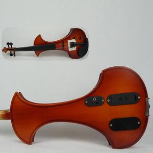 Violín Eléctrico Popular de Colores Mezclados con Acabado Brillante para Principiantes con Estuche - Product Image 6
