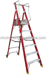 FRP sợi thủy tinh nền tảng thang với lan can an toàn hộ gia đình bậc thang nền tảng và sợi thủy tinh bước gấp thang với nền tảng - Product Image 3
