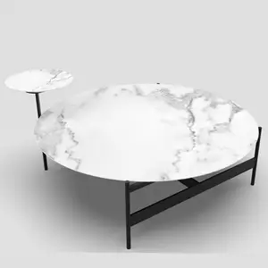 可拆卸的钢制桌子木制桌子大理石白色咖啡桌 tisch